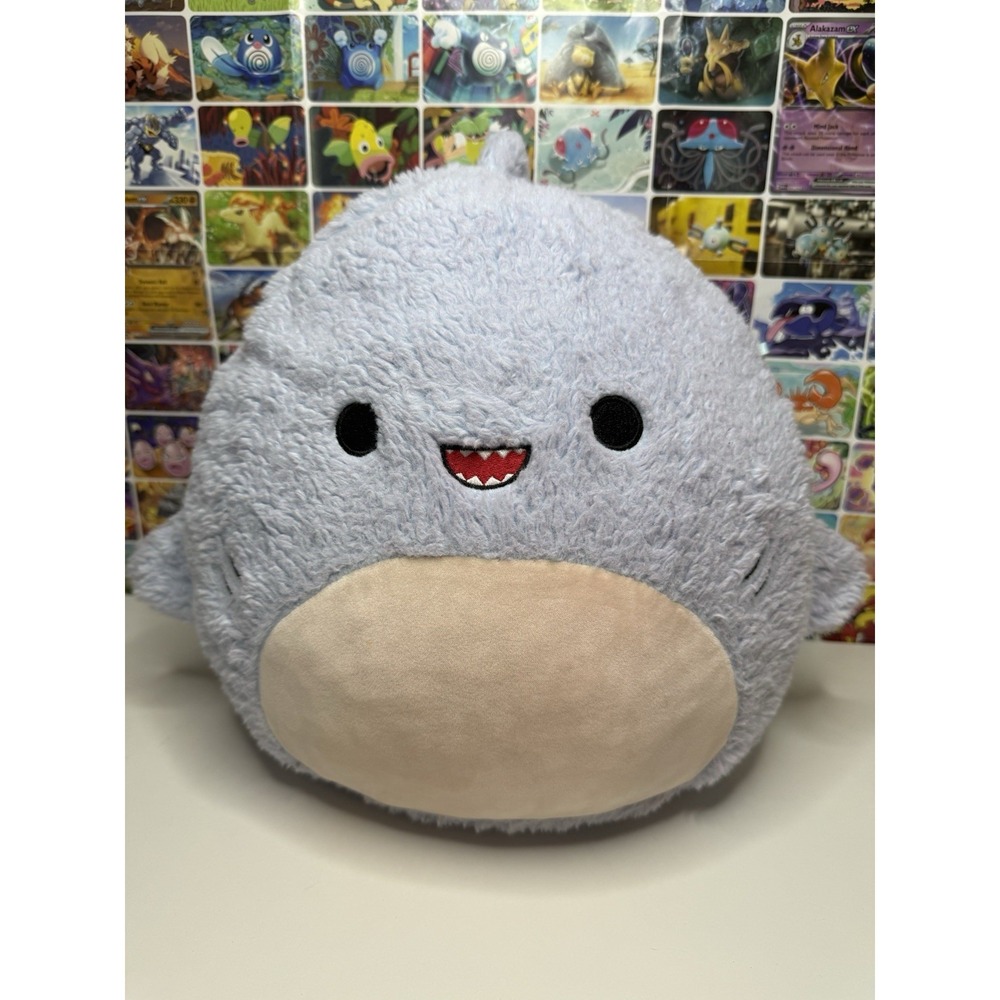 Squishmallows Davie Blue‎ Shark Plush 12" Fuzzy Soft Sea Life Stuffed Animal